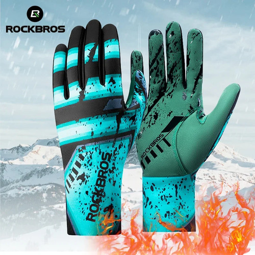 Rockbros guanti invernali bici - rockbros,