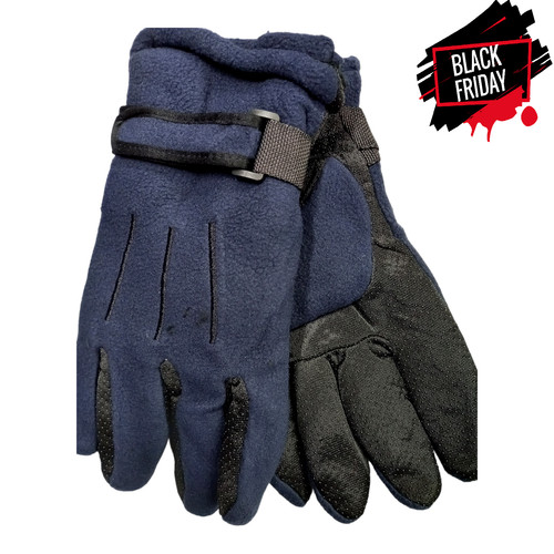 Guanti uomo invernali blu